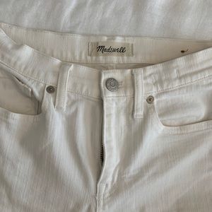 White Madewell skinny jeans